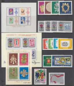 Hungary Sc B257b//B324 MNH. 1973-1978 Semi-Postals, Souvenir Sheets & cplt sets