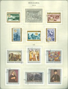 collection on pages Bulgaria 1968-76 CV $92