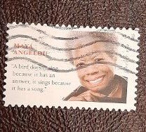 US Scott # 4979; used (49c) forever, Maya Angelou, 2015; VF centering