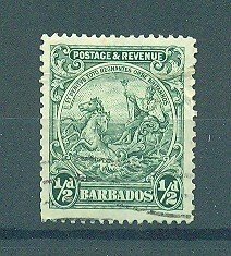 Barbados sc# 166a used cat value $.25