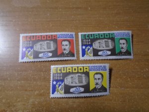 Ecaador  #  731-33  MNH