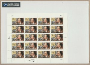 US 3135 Raoul Wallenberg 32c sheet P1111 (sealed) MNH 1997