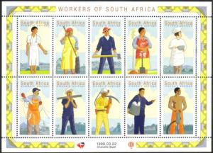 South Africa - 1999 Workers Sheet MNH** SG 1121a