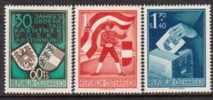 Austria #B269 - #B271 VF/NH Set