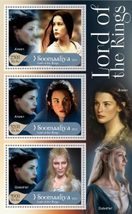 Stamps. Cinema. The Lord of the Rings 2021 year 1+1 sheets perforated MNH**