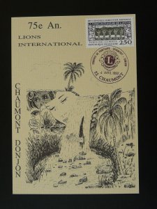 Lions Club local souvenir postcard France 1992