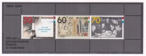 Netherlands  #B604-B606a  MNH  1984  sheet Filacento stamp exhibition