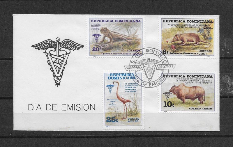 DOMINICAN REPUBLIC  STAMP COVER  MNH #JULIOJ8