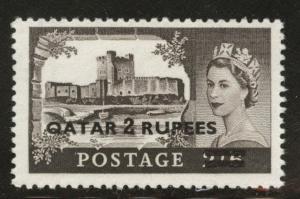QATAR  Scott 13 QE2 1957 MH* stamp