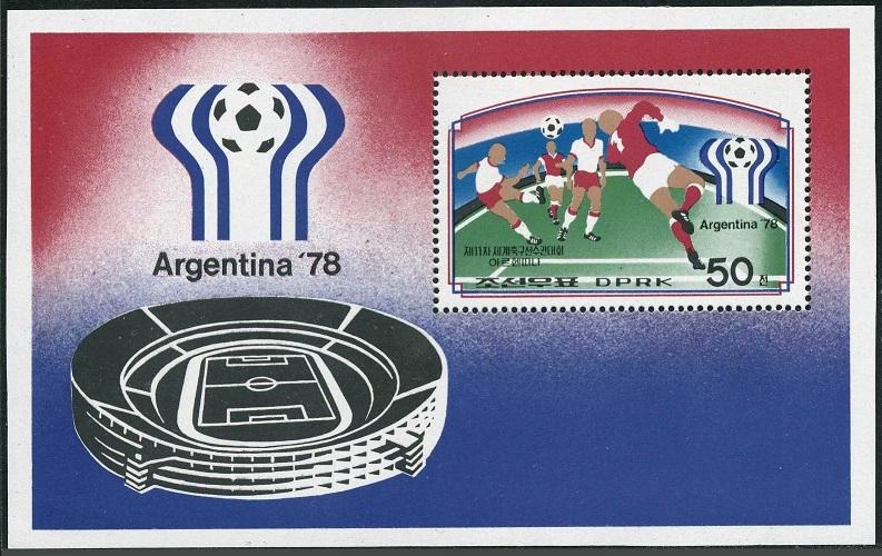 1978 Korea, North 1679/B41 1978 World championship on football of Argentina