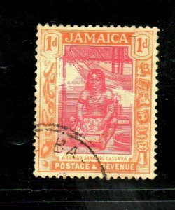 JAMAICA #76  1921  1p  EXIBITION BUILDINGS OF 1891      F-VF  USED
