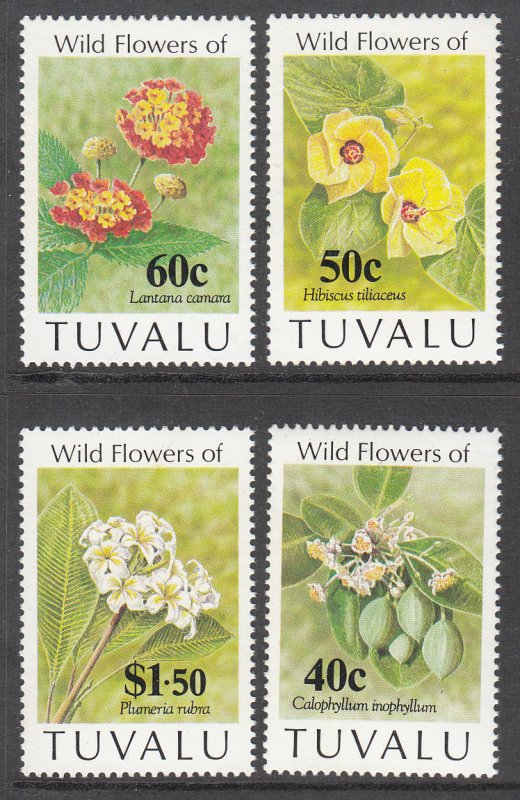 Tuvalu 625-628 Flowers MNH VF