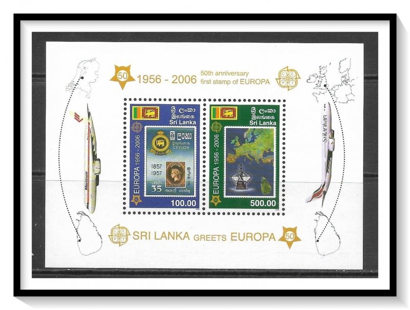 Sri Lanka #1540a Europa 50th Anniversary S/S MNH