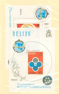 Belize #545-546 Mint (NH) Souvenir Sheet