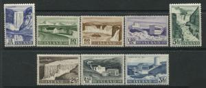 Iceland 1956 set of 8 mint o.g.