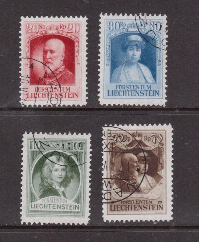 Liechtenstein #90 - #93 Very Fine Used