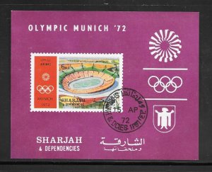 Sharjah 1972 Olympics Souvenir Sheet (12090)