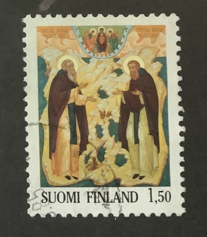 Finland 1985  Scott 702  used - 1.50m,  Order of St Sergei and St Herman