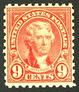 U.S. #590 MINT OG NH