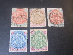 Rhodesia 1897 Sc 51-4,56 FU