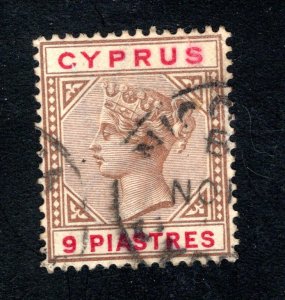 Cyprus, SC# 34,   VF, Used,  CV $40.00  .......1580037