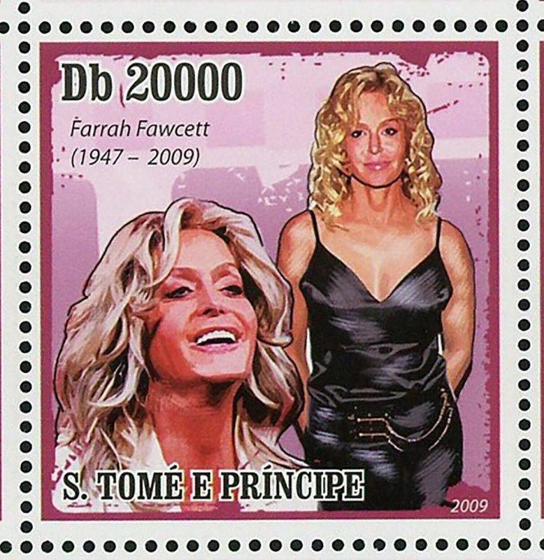 Famous Actress Stamp Farrah Fawcett American Actress S/S MNH #4288-4292 