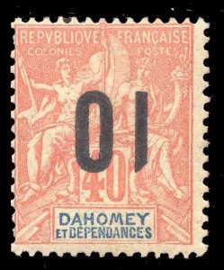 MOMEN: FRENCH COLONIES DAHOMEY SC #38a INVERTED MINT OG H APS CERT LOT #65996