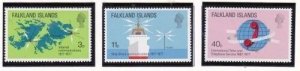 Album Treasures Falkland Is Scott # 257-259  Telecommunications Mint NH