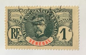 Senegal 1906 Scott 57 used - 1c,   General Louis Faidherbe