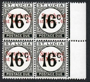 St Lucia SGD10a 16c post Due 1967 UNISSUED Statehood Opt U/M
