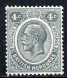 British Honduras 1922-33 KG5 4c grey lightly mounted mint...