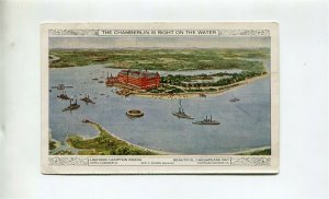 1915(ish) HAMPTON ROADS NAVAL Scene MINT Postal Card