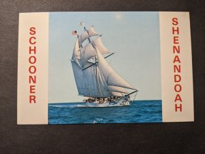 Sailing Ship Schooner SHENANDOAH Naval Cover Unused Postcard