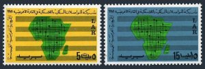 Libya 413-414 2 sets,MNH.Mi 329-330. Pan-African  telecommunications system.1971