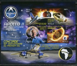 MALI  2019 50th ANNIVERSARY OF APOLLO 11  SHEET II MINT NH