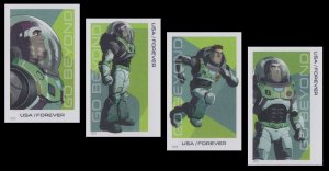 US 5709a-5712a Go Beyond Buzz Lightyear imperf NDC set 4 MNH 2022