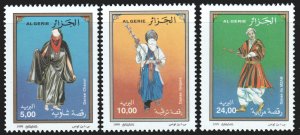 Algeria #1170-72  MNH - Folk Dances (1999)
