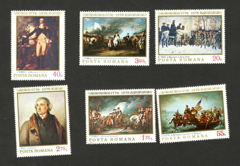 ROMANIA-MNH-SET-200 years of independence of the United States of America-1976.