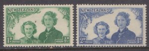 NEW ZEALAND 1944 HEALTH STAMPS - SCOTT#B24-B25   2V MINT NH