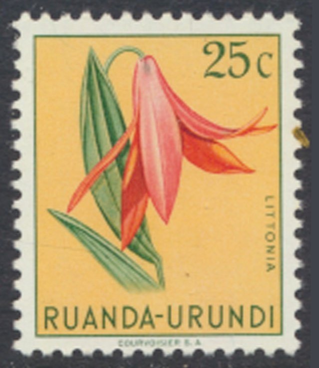 Ruanda Urundi  SC# 117  MNH Flowers  see details/scans 