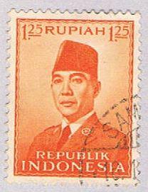 Indonesia 388 Used President Sukarno 1951 (BP25721)