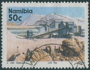 Namibia 1991 SG562 50c Uls Tin Mine FU