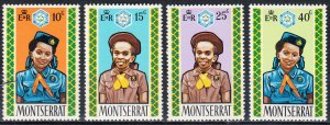 MONTSERRAT SC#252-255 GIRL GUIDES DIAMOND JUBILEE (1970) MNH