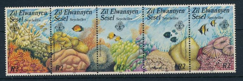 [23363] Seychelles Zil Elwannyen Sesel 1986 Marine Life Fish and Corals MNH