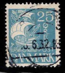 DENMARK  Scott 194 Used Caravel Ship stamp