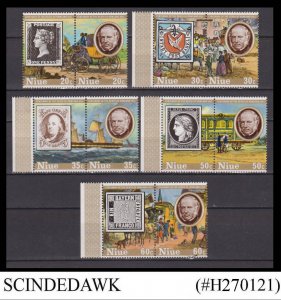 NIUE - 1979 DEATH CENTENARY OF ROWLAND HILL 10V MNH