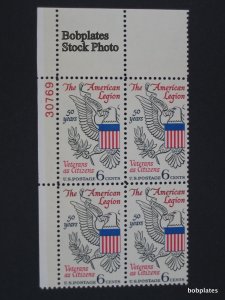 BOBPLATES #1369 American Legion Plate Block F-VF MNH  ~ See Details for #s/Pos