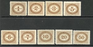 Austria # J1-9, Mint Hinge Remain.