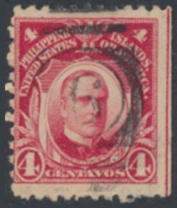 Philippines Sc# 291 Used  Perf 11 no wmk see details  / cancel  face & revers...
