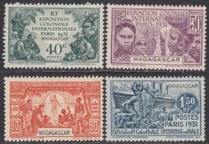 Madagascar 169-172 MH CV $9.25